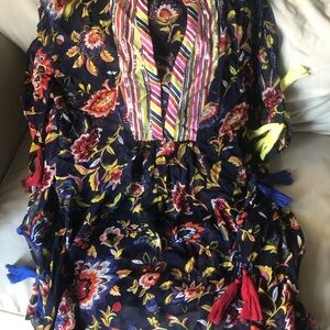 Miss June Paris Fringed Kaftan or Coverup One Size